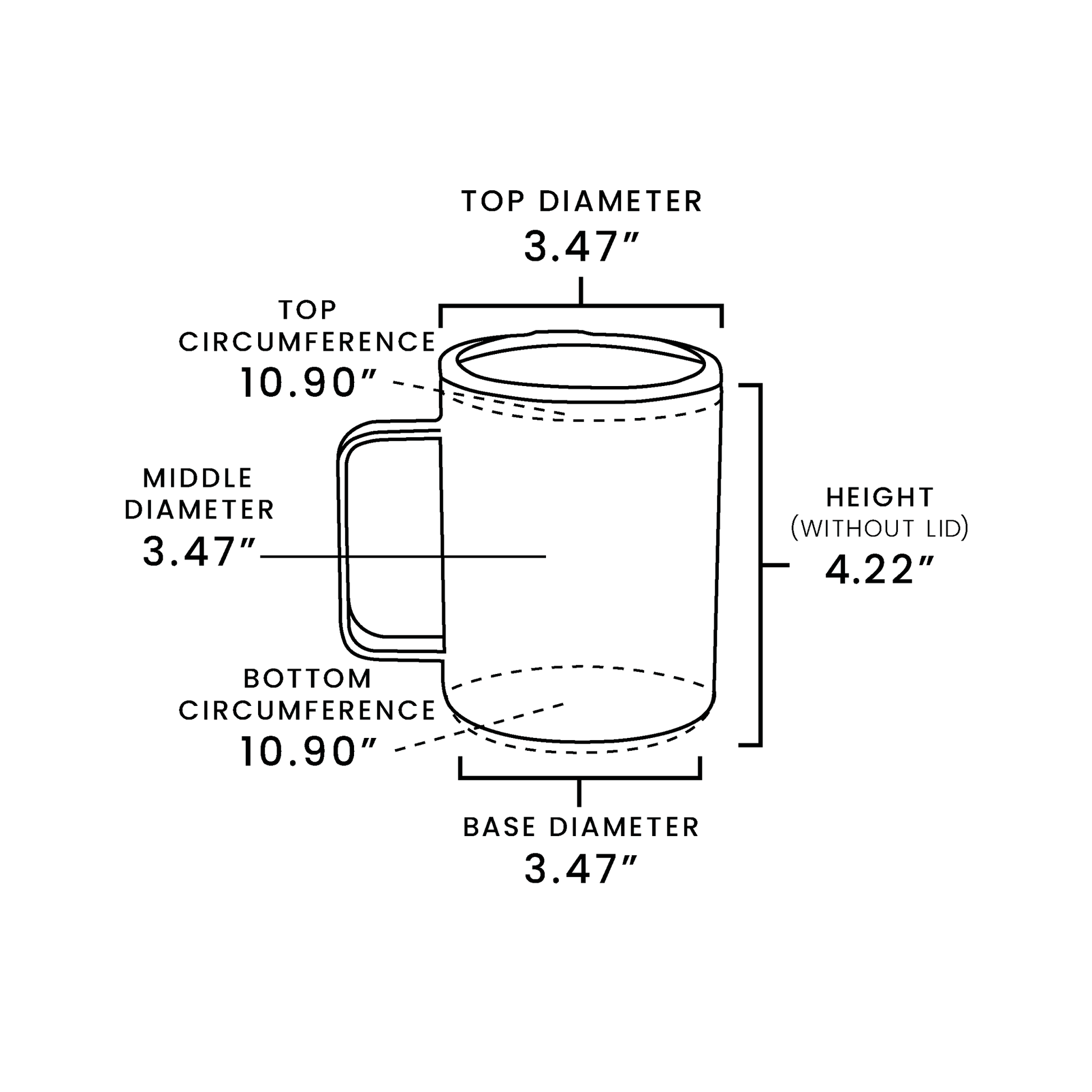 12oz Coffee Tumbler With Handle - Primemark Laser - Primemark Laser