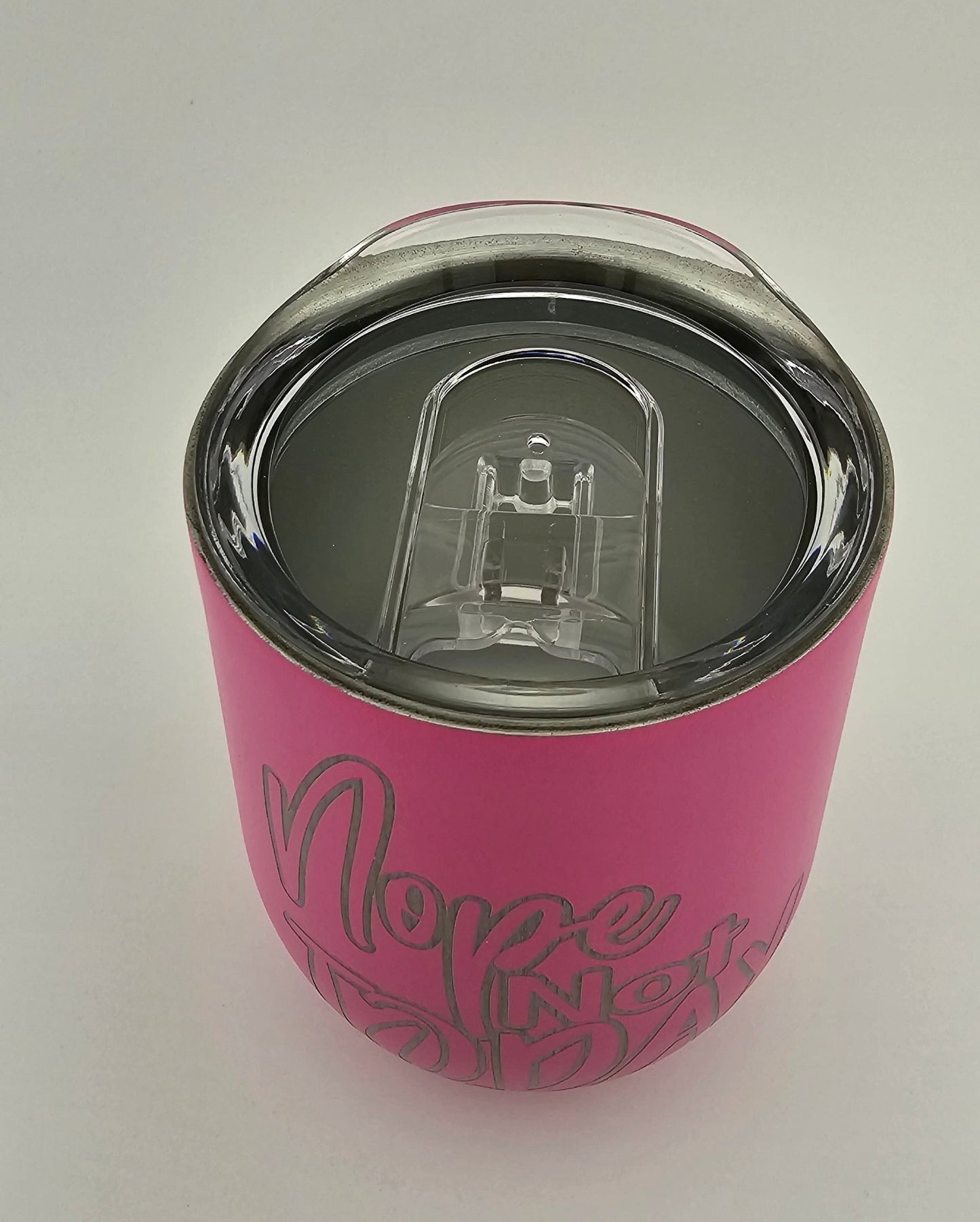 12oz Wine Tumbler - Nope Not Today - Primemark Laser - Primemark Laser